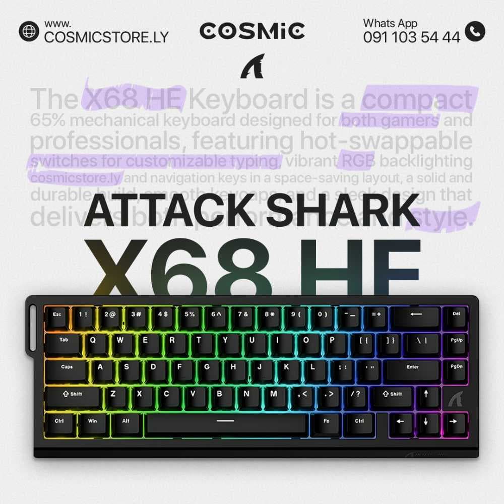 Attack Shark X68 He - Black