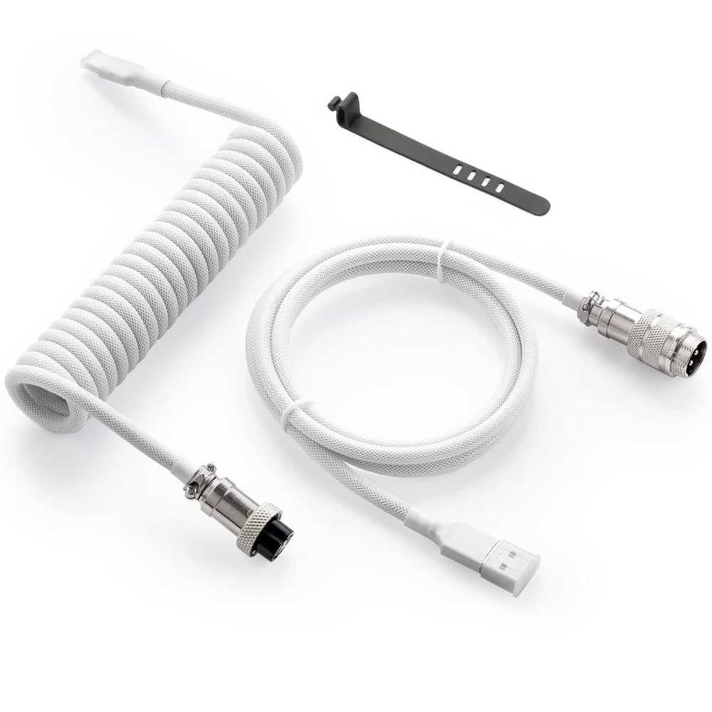 Keyboard Coiled Cable - White